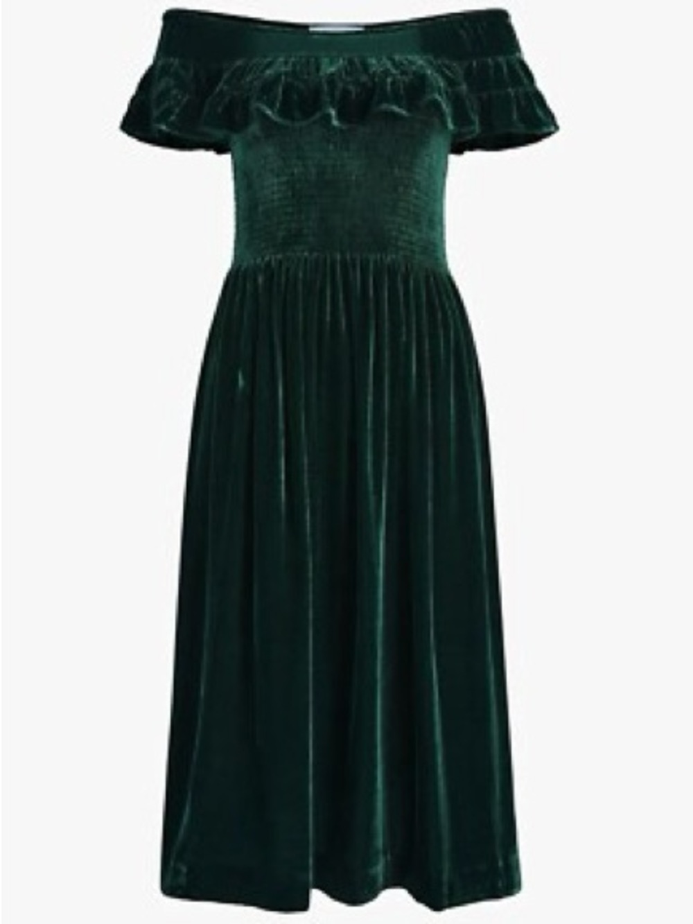 Hill House Emerald Green Velvet Dress